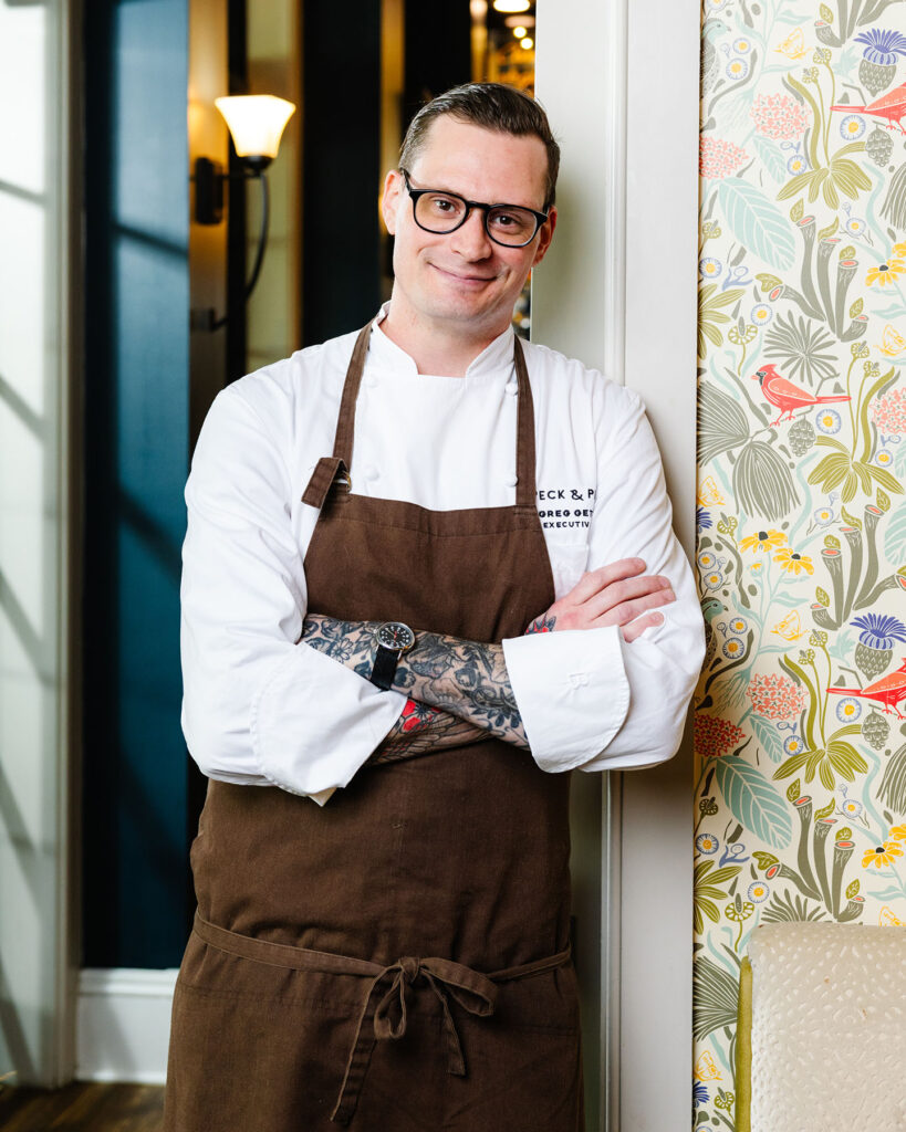 Chef Greg Gettles at Peck & Plume